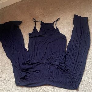 Navy Sleeveless Jumpsuit